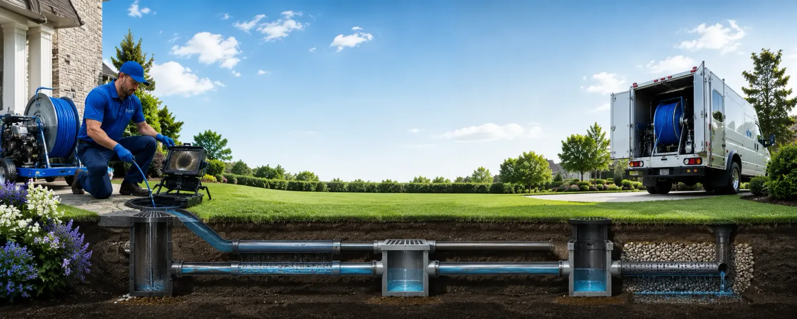 Outdoor drain cleaning information for Adelphi, MD
